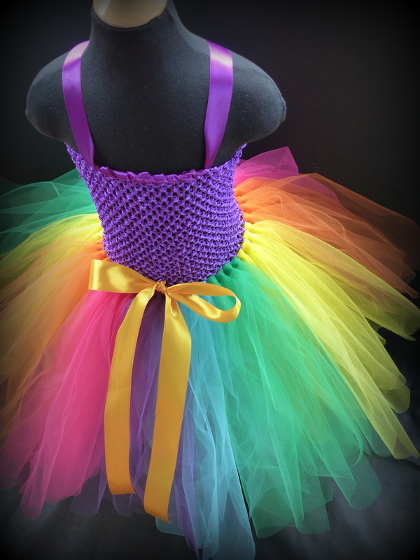 Mayhem Long Rainbow Tutu Dress